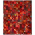 thumbnail image 4 of Indian Silk Twin Red Patola Sari Patchwork Kantha Bedspread Bed Cover BohemianThrows Quilted Reversible Blanket, 4 of 4