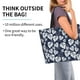 thumbnail image 2 of Disketp White Leaves Bolsa Tote Estampada para Mujer, Bolso de Hombro y de Mano para Compras y Viajes, 2 of 8