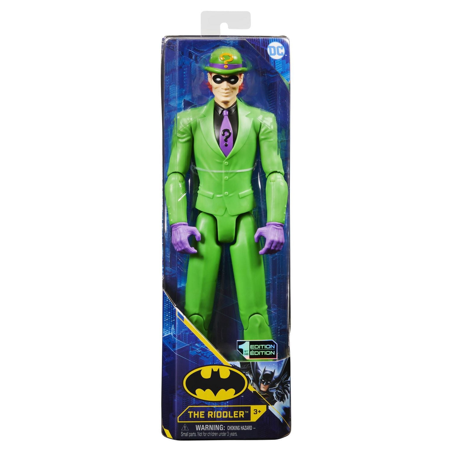 Batman 12-inch The Riddler Action Figure, for Kids Aged 3 and up