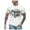 White, variant on Big and Tall Shirts for Men T Shirt Fashion Printed Men's Short Sleeved T Shirt Workout Compression Men Transfer Paper for Shirts Western Compression Pack 3XL