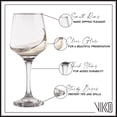 thumbnail image 2 of Vikko 9.5 Ounce Wine Glasses | Thick and Durable Construction – For Parties, Entertaining, and Everyday Use – Dishwasher Safe – Set of 6 Clear Glass Wine Glasses – 2.4” Diameter x 7.5” Tall, 2 of 6