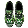 thumbnail image 2 of St Patrick's Day Claddagh Symbol and Shamrocks Shoes Sneakers for Women Men Black Size 7.5, 2 of 7