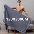 thumbnail image 2 of Toalla de baño de microfibra súper grande, suave, alta absorción y secado rápido, uso multifuncional, deportes, salones de belleza y hoteles., 2 of 7