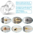 thumbnail image 2 of SHAR Bouchons de Porte 10 Pièces PVC Poignée de Porte Bouchon Pare-Chocs Porte en Silicone Protection de Porte Anti-Poignée (Transparent), 2 of 5