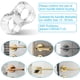 thumbnail image 3 of Topes de Puerta NQ 6 Piezas Parachoques de PVC Transparente, 3 of 5