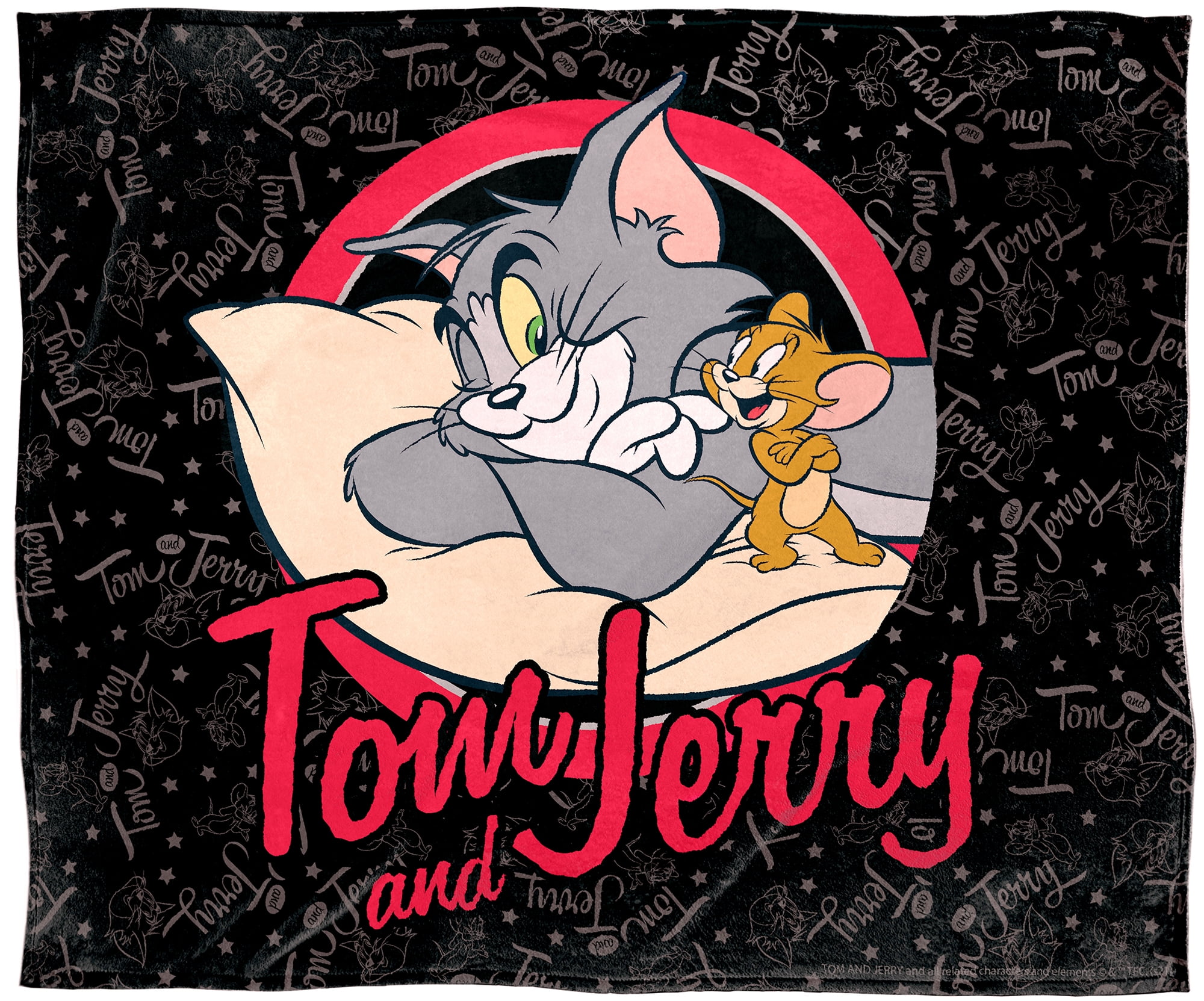Tom And Jerry Classic Cartoon Super Soft Silk Touch Throw Blanket 50" x