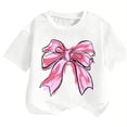 thumbnail image 4 of SGMVNU Girls Wide Leg Cargo Pants Set Summer Casual Short Sleeve Graphic Tee Two Piece Outfits Kids Tracksuits Size 7-8 Years, 1-Pink, 4 of 5