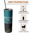 thumbnail image 5 of Jacksonville Football City Classic Team Color Year 20oz Stainless Steel Tumbler with Lid and Straw for Football Fans Men Women Gifts Skinny Travel Cup Keeps Drinks Cold & Hot, 5 of 6