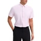 thumbnail image 4 of CAMISAS DE MANGA CORTA PARA HOMBRES INSPIRADORAS DEL DÍA DEL PADRE, CAMISAS DE NEGOCIO FORMAL DE BOTÓN, ELÁSTICAS Y LIGERAS, TAMAÑO 2XL, ROSA, 4 of 6