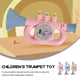 thumbnail image 4 of KAKOWELY 3 piezas de divertidos juguetes de trompeta de plástico, juguetes de cuerno para niños, juguetes de trompeta, juguete musical, 4 of 4