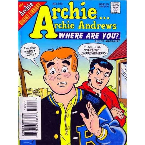 Archie Archie Andrews, Where Are You? Digest Magazine #103 VF ; Archie Comic Book