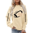 thumbnail image 5 of Game Day Football Sweatshirts for Women - Long Sleeve Football Shirts, Cute Cheer Mom Shirt, Crewneck Pullover Tops, 5 of 5