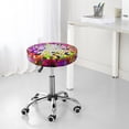 thumbnail image 7 of Fotbe Colorful Tie Dye Stained Glass 3 Stool Covers Round,Waterproof Round Bar Stool Covers Bar Chair Covers Washable Stool Cushion Slipcover for 12-14 Inch Chair-13 inch, 7 of 7