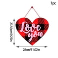 thumbnail image 4 of ELF Valentine's Day Paper Decoration, Heart Shaped Ornament with Hanging Rope for Front Door, Window, Wall, 4 of 6