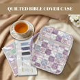 thumbnail image 3 of ZUXONGSY Lotus Print Bible Cover Case for Women Quilted Bible Cover Lightweight ChuZU Bag with Tabs & Zippered Christian Tote Bag for Book Lover, 3 of 8