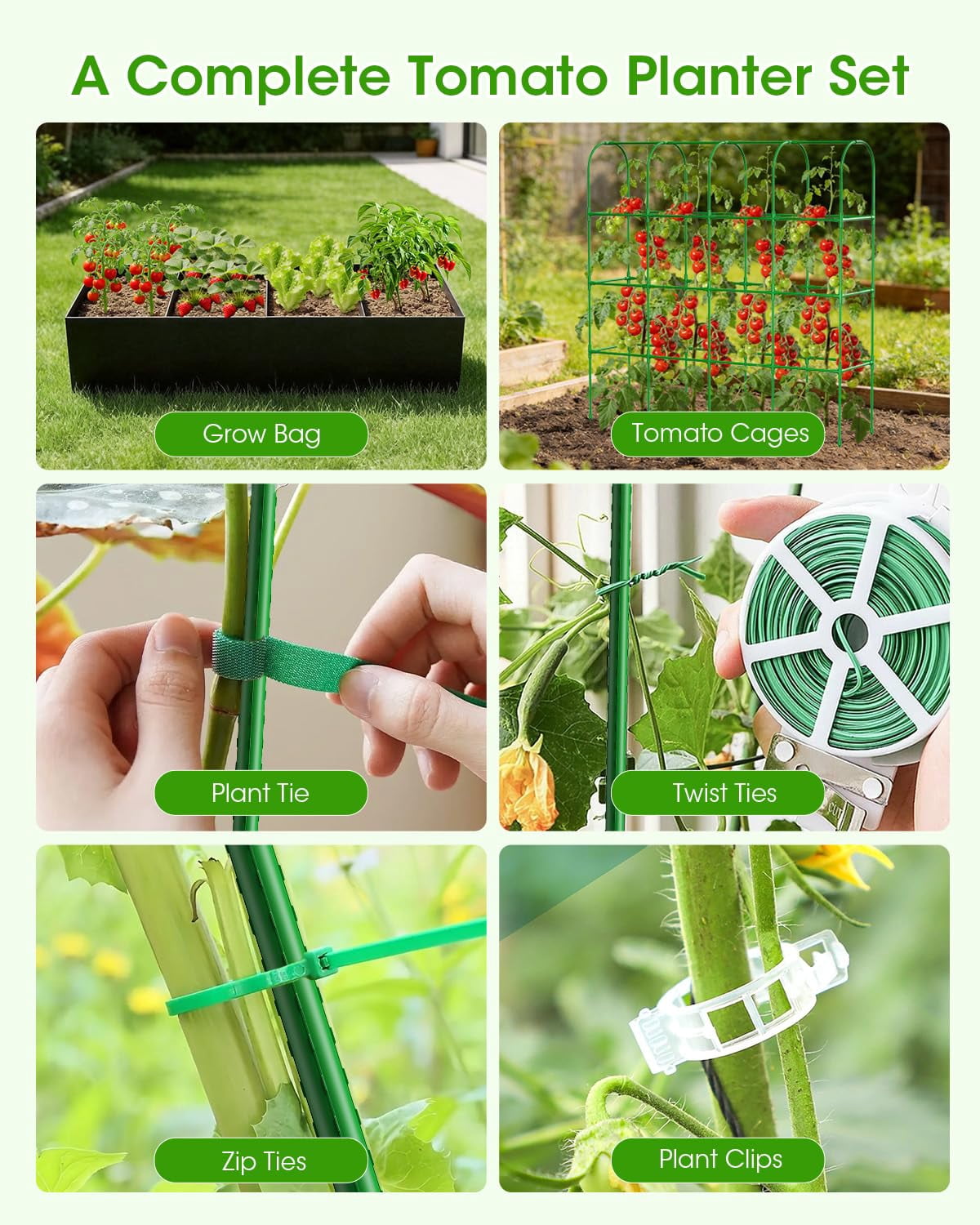 Cucumber Trellis with Grow Bags for Garden, U Frame Garden Trellis for Climbing Plants, Metal Plant Trellis with Garden Netting for Vegetables Flowers Fruits(5 Arches)
