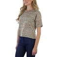 thumbnail image 5 of ToBeInStyle Women's Short Sleeve Hacci Sweater, 5 of 7