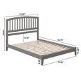 thumbnail image 7 of AFI Richmond King Low Profile Wood Platform Bed Frame with Slatted Headboard, Grey, 7 of 7