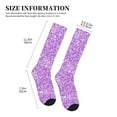 thumbnail image 4 of Pofeuu Lilac Glittering Print Compression Socks for Women & Men Circulation - Best Support for Nurses,Running,Athletic,Sports, 4 of 7