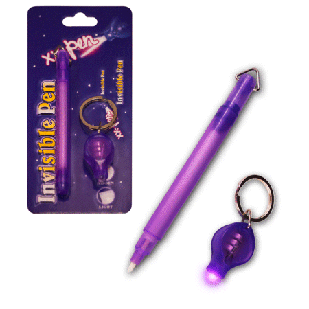 invisible ink pen with pocket keychain blacklight walmart com invisible ink pen with pocket keychain blacklight walmart com
