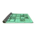 thumbnail image 2 of Ahgly Company Indoor Rectangle Abstract Turquoise Blue Contemporary Area Rugs, 8' x 10', 2 of 4