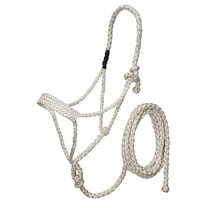 Tough1 Mule Tape Halter With 10ft Lead White