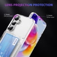 thumbnail image 2 of Decase Transparent Wallet Case for Samsung Galaxy S25,Wallet Case with Card Holder Kickstand Card Holder Clear Hard+PC Soft TPU Hybrid Shockproof Cover for Samsung Galaxy S25 Phone Case,Clear, 2 of 7