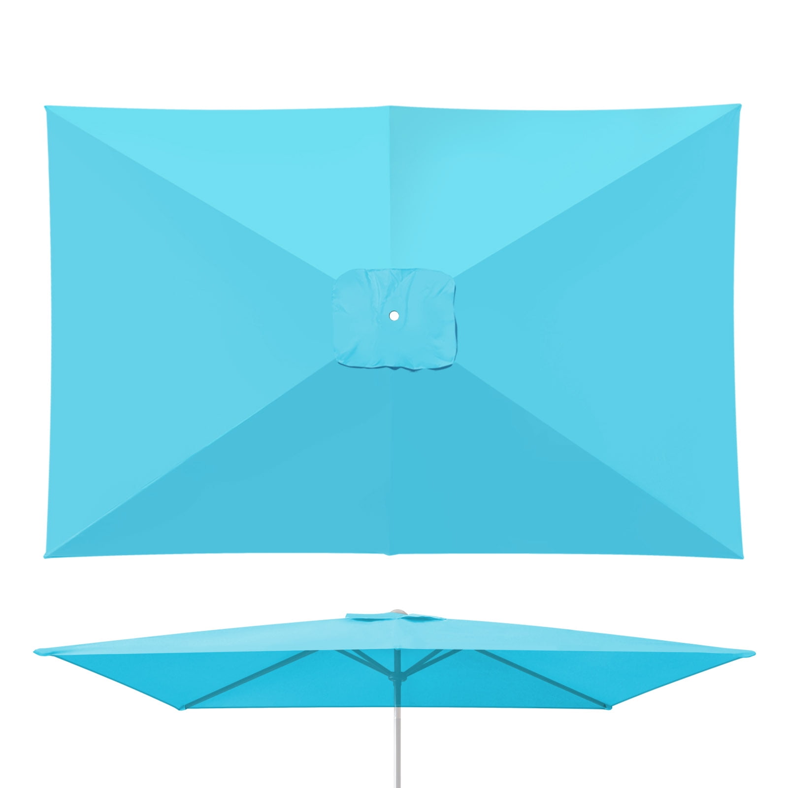 YardGrow 10x6.5 FT Umbrella Replacement Canopy 6 Ribs Patio Umbrella