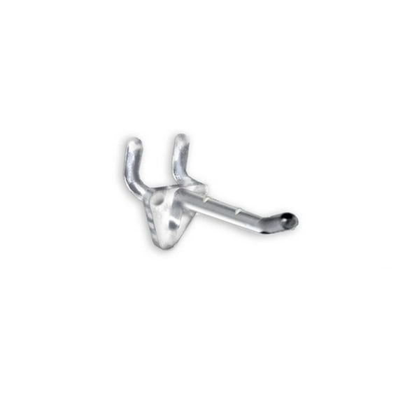 Azar Displays 800072-CLR Clear 2" Glass-Filled Nylon Hook: 0.287" Diameter, 50-Pack