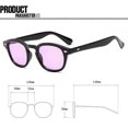 thumbnail image 4 of Fashion Vintage Johnny Depp Style Round Sunglasses Clear Tinted Lens Brand Design Party Show Sun Glasses Oculos De Sol, 4 of 5
