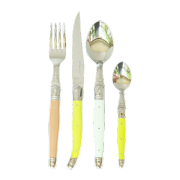 Jean Dubost 24 Pc Everyday Flatware Set Robinson Mix