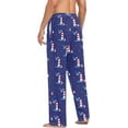 thumbnail image 6 of FREEAMG Men's Cotton Pajama Pants Lounge Sleep Pants Soft Sleepwear Pajama Bottoms with Pockets, 6 of 7