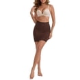 thumbnail image 2 of INSPIRE CHIC Women's Underskirts High Waist Tummy Control Half Slip with Butt Lifter Shaper Shorts S Dark Brown, 2 of 6