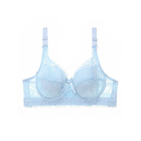 

Tomshoo Women Lace Bra with Underwire Thin Padded Plus Size Bras