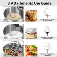 thumbnail image 4 of CUSIMAX 7.3QT Electric Stand Mixer , 10-Speed Electric Food Mixer with Stainless Steel Bowl, Dough Hook, Beater & Whisk for Most Home Cooks,Red, 4 of 6