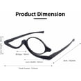 thumbnail image 3 of 2Pairs  Makeup Reading Glasses for Women Flip Down Cosmetic Magnifying Readers Make Up Eyeglasses with Spring Hinge, 3 of 5