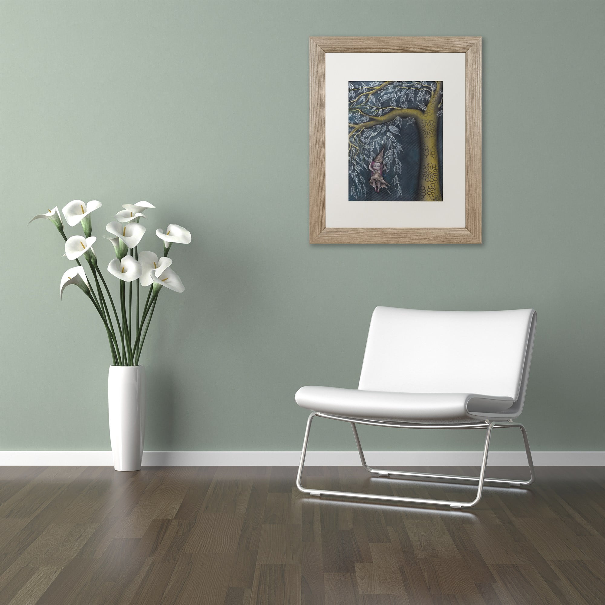 Trademark Fine Art 'Boat on Salt Pond' Canvas Art by Michael Blanchette Photography, White Matte, Black Frame