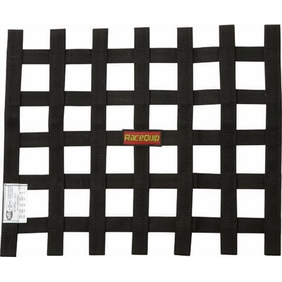 RaceQuip® 726002RQP Window Net SFI 27.1 - 1 in Webbing 15 x 21in Rectangle - Black