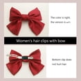 thumbnail image 5 of 8Pcs Big Bow Hair Clips, Premium Satin Hair Bows with Long Ribbons for Women, Girls, Teens (Elegant Hair Accessories), 5 of 5
