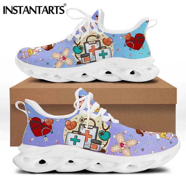 Zapatos de enfermera con degradado para mujer, diseño de marca premium, zapatillas de fisioterapia, antideslizantes, planos, calzado de playa para mujer