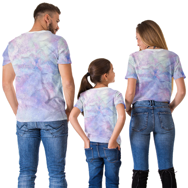 Girl's Lilo & Stitch Watercolor Stitch Graphic Tee Blue Large