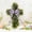 C, variant on Easter Cross Wreath Hanging Decorative, Artificial Spring Easter Religious Crosses Wreath Sign Christian Easter Crosses Greenery Flowers with Flowers for Indoor Outdoor Porch Window (D)