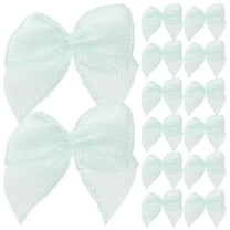 ADDHAT Handmade Blue Ribbon Bows for Decorating Perfect for Girls Hair Accessories 60 Pieces