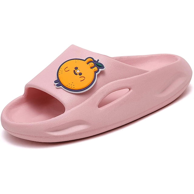 Chanclas de ducha para niños, sandalias para niños y niñas, zapatillas antideslizantes para piscina de playa, zapatos de agua de verano (niños pequeños/niños pequeños/niños grandes) Ormromra WMZL-1933-19