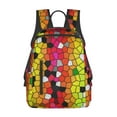 thumbnail image 3 of Balery Colorful Tie Dye Stained Glass 1 Lightweight Backpack for Men and Women - Durable and Water-Resistant, Ideal for School, Work, Travel, and Everyday Use, 3 of 9