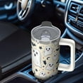 thumbnail image 5 of 30 oz Halloween Trick Treat Pumpkin Tumbler Insulated Stainless Tumbler, Spooky Ghost Coffee Cup Water Bottle, Holiday Gift Mug, 5 of 5