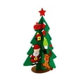 thumbnail image 2 of 2 Pack DIY Felt Christmas Tree Craft Kit for Kids - Reusable Holiday Decorating Activity with Ornaments B, 2 of 9