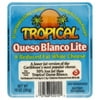 Tropical Queso Blanco Lite Reduced Fat Fresh White Cheese, 10 oz Vacuum Packed Film, rBST Free