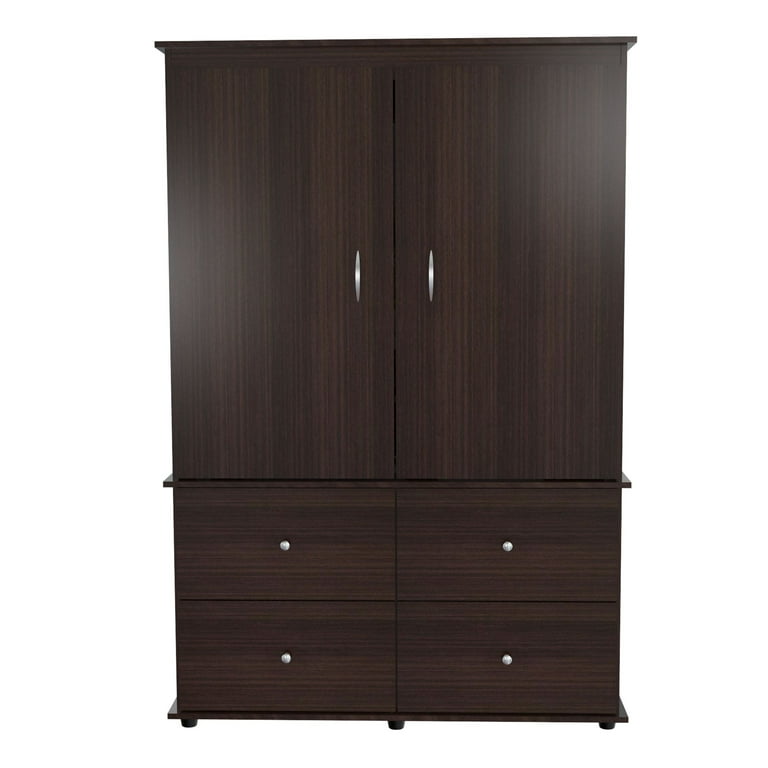 Inval Modern Espresso Armoire/ AV Video Combo - Walmart.com