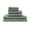 Sage Grey-Bath Towel Set, variant on White Bath Sheet (40" x 80") Waffle Quick Dry Cotton Towel